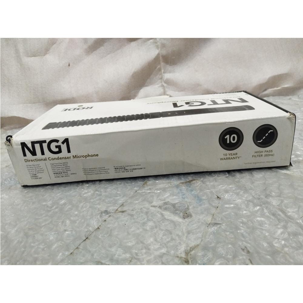 rode condenser microphones rode ntg1 condenser shotgun microphone - open box