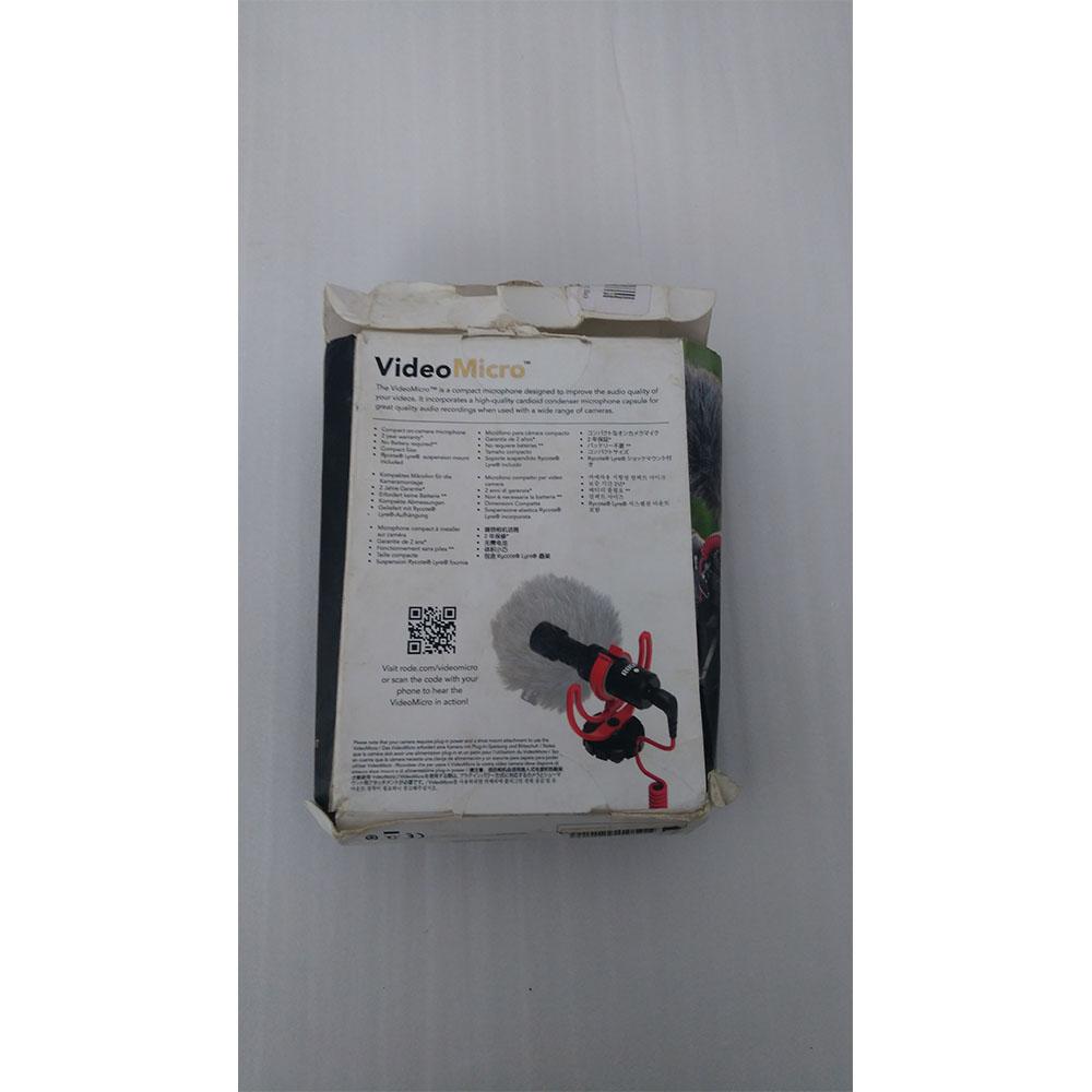 rode condenser microphones rode video micro on compact camera microphone - open box b stock
