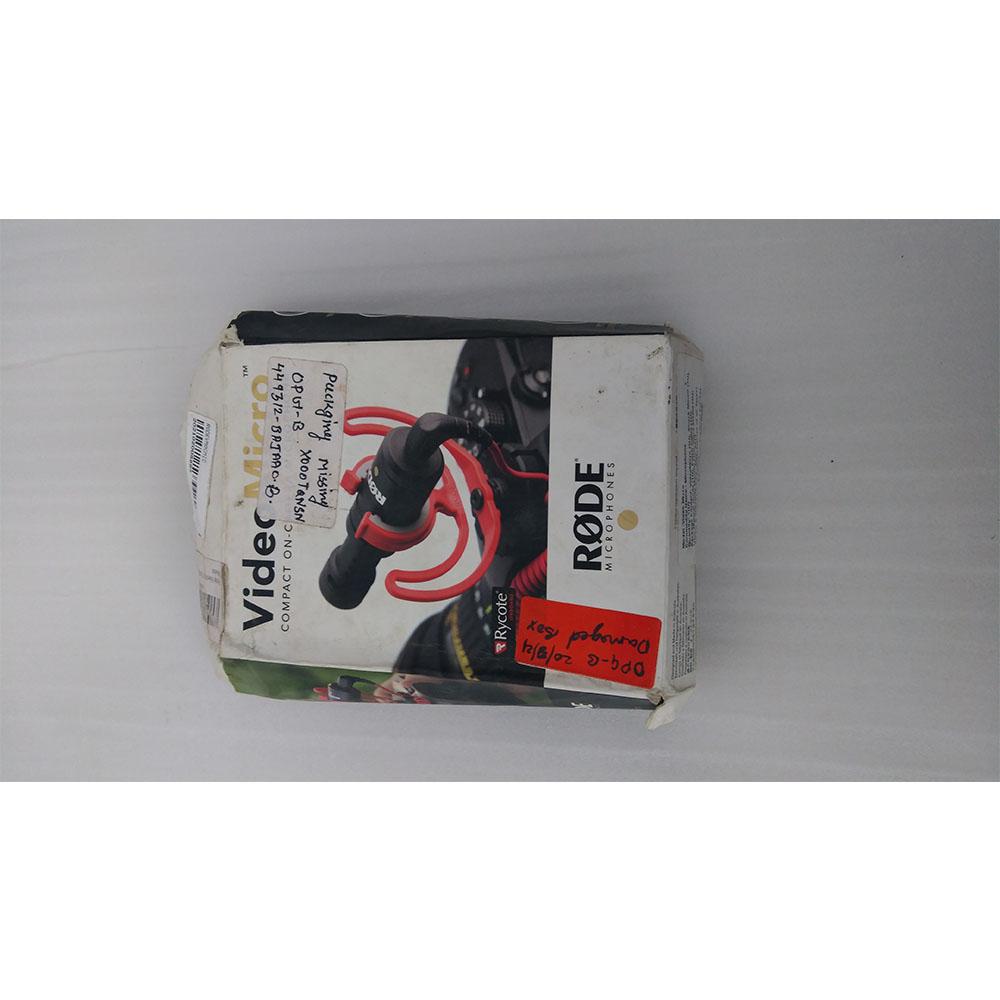 rode condenser microphones rode video micro on compact camera microphone - open box b stock
