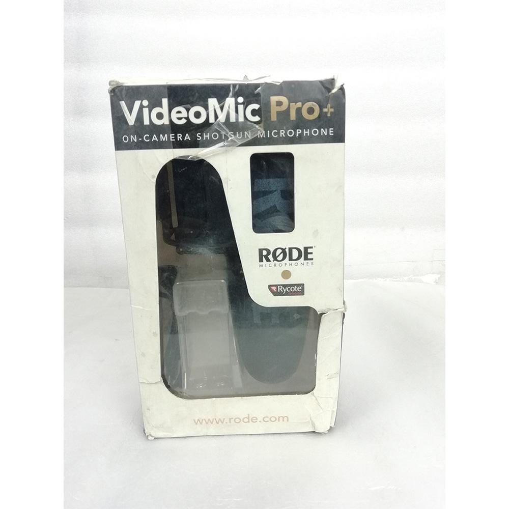 rode condenser microphones rode videomic pro plus directional on-camera condenser microphone - open box b stock