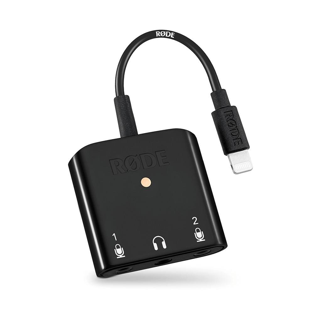 rode headphones rode sc6-l mobile interview kit dual trrs input & headphone output for ios devices