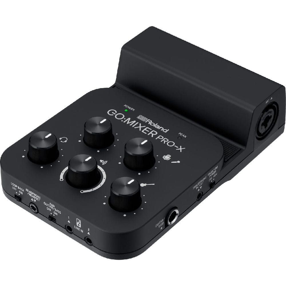 roland analog mixers black roland go mixer pro x audio mixer for smartphones