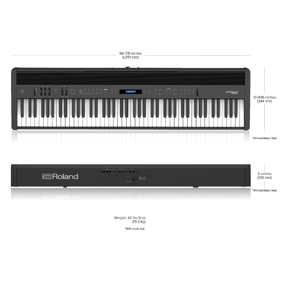 roland digital pianos black roland fp-60x 88 keys digital piano