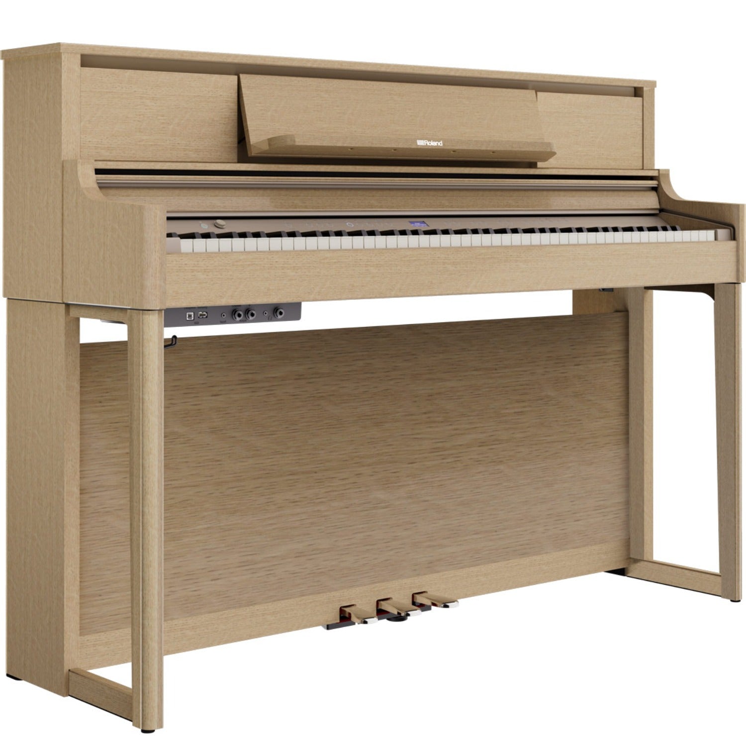 Roland Digital Pianos Light Oak Roland LX-5 88 Keys Digital Piano #color_light-oak