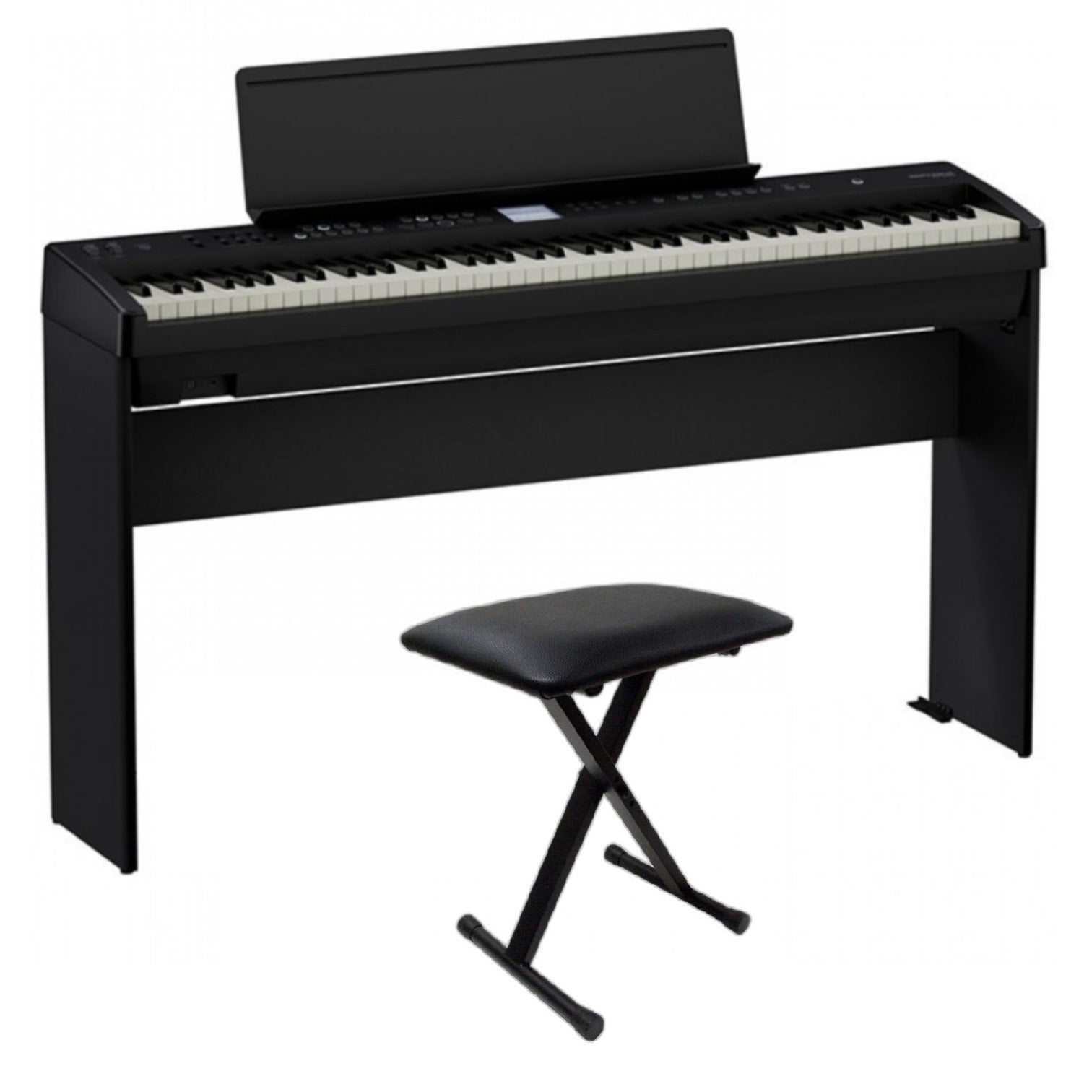 Roland Digital Pianos Piano with Stand & Bench Roland FP-E50 88-Key Portable Digital Piano #style_piano-with-stand-&-bench