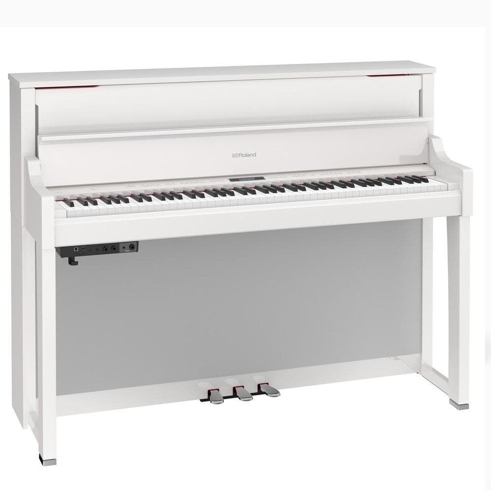 roland digital pianos polished white roland lx-17 hybrid structure 88-key digital piano #color_polished-white