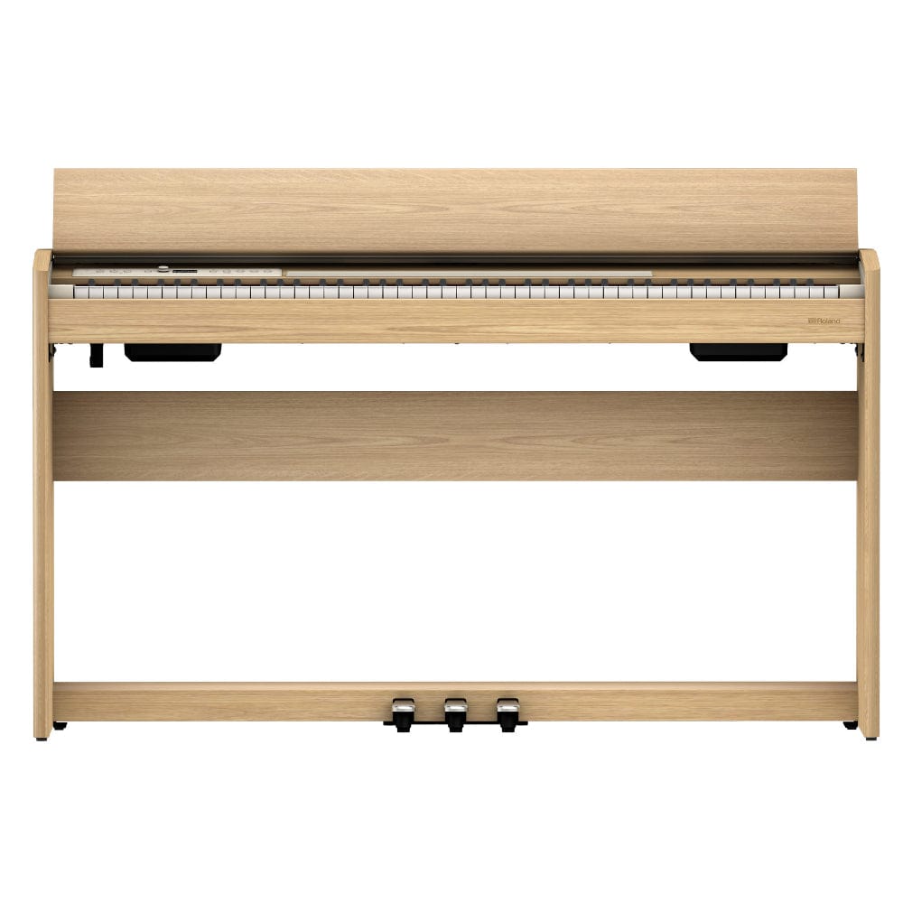 roland digital pianos roland f701 88 keys digital piano #color_light-oak,style_piano-with-stand
