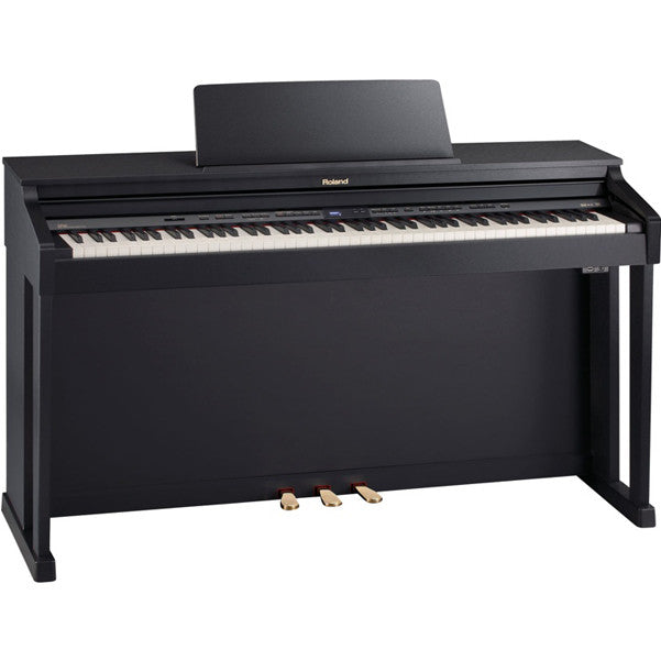roland digital pianos roland hp-504 digital piano - classic black