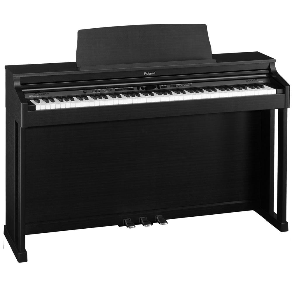 roland digital pianos satin black roland hp-207 88-key digital piano #color_satin-black