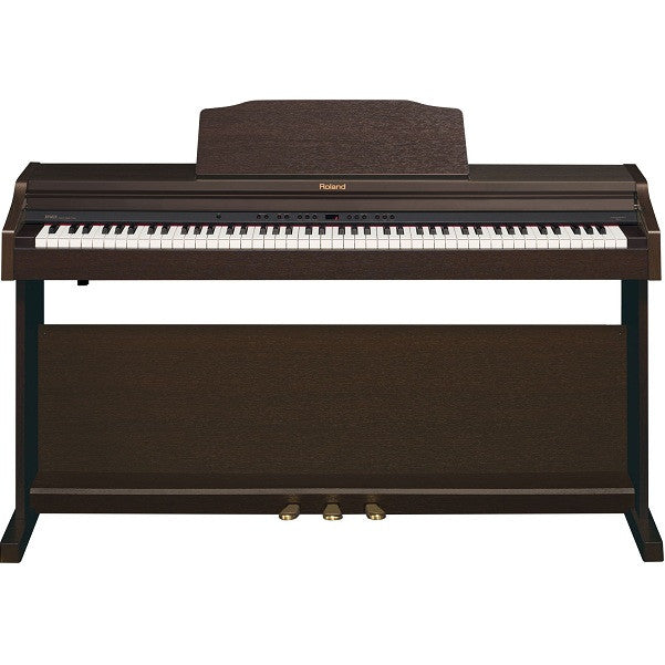 roland digital pianos simulated rosewood roland rp401r digital piano #color_simulated-rosewood