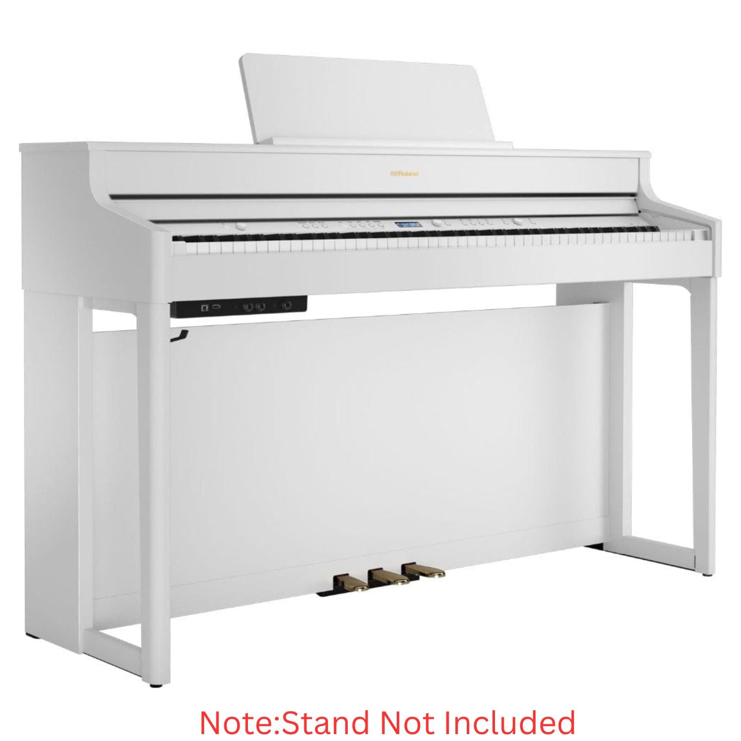 Roland Digital Pianos White / Digital Piano Roland HP-702 88 Key Digital Piano with Stand #color_white,style_digital-piano