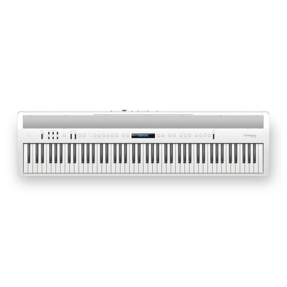 roland digital pianos white roland fp 60 88 key digital piano with ivory feel keybed