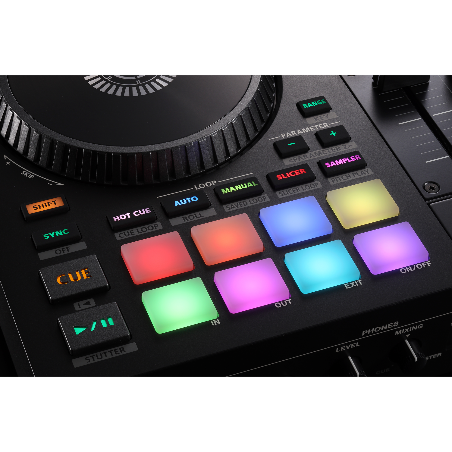 Roland DJ Controller Interfaces Roland DJ-707M Serato DJ Pro Controller
