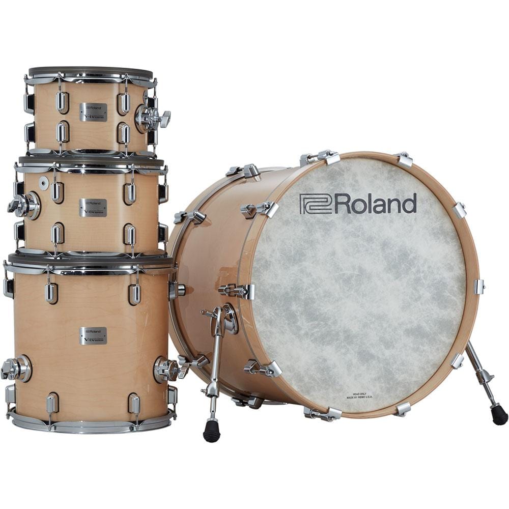 roland electronic drum kits gloss natural roland vad706 v-drums acoustic design electronic drum kit - gloss natural