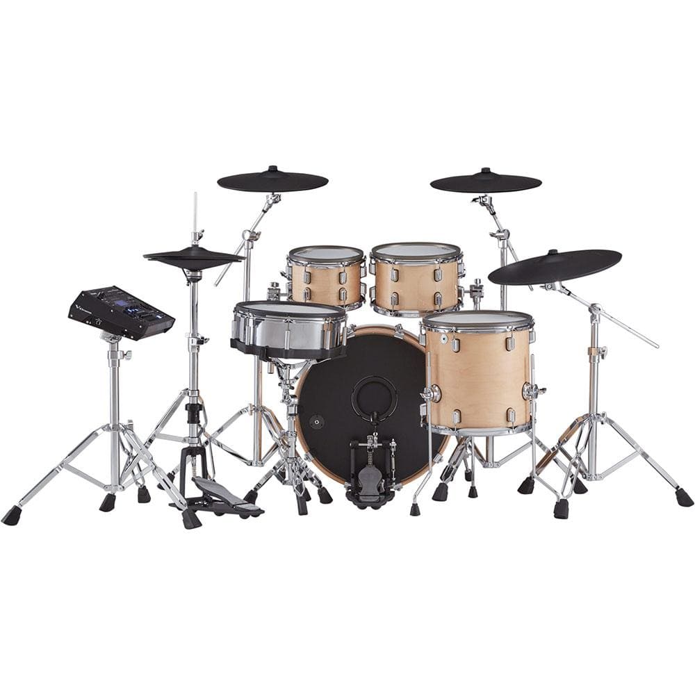 roland electronic drum kits gloss natural roland vad706 v-drums acoustic design electronic drum kit - gloss natural