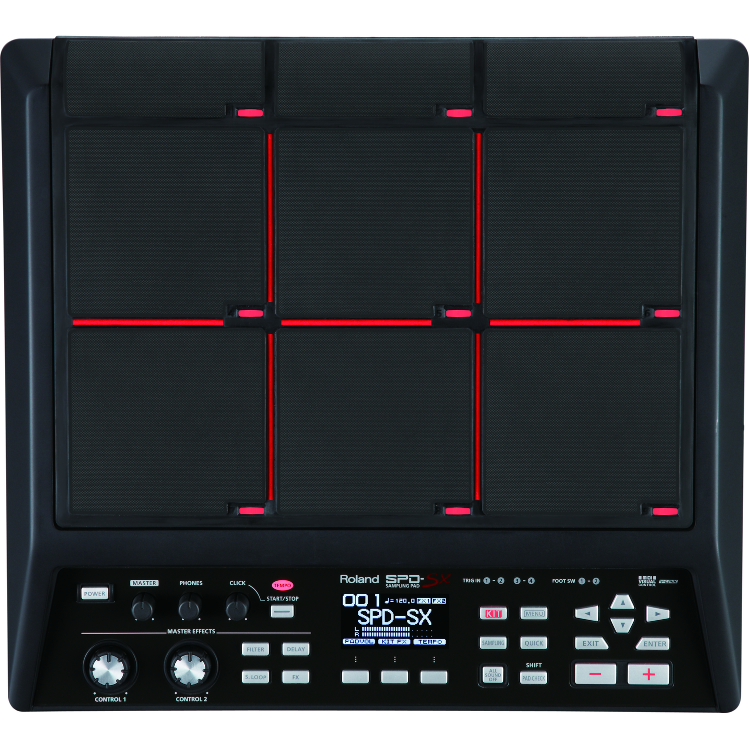 Roland Electronic Drum Pads Roland SPDSX Sampling Pad with 18 Indian Percussion Kits