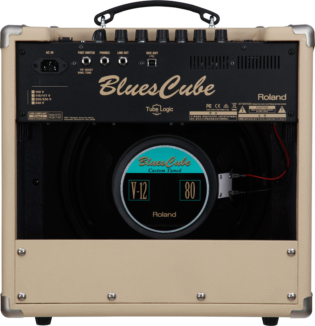 Roland Guitar Combo Amplifiers Roland Blues Cube Hot 30W Combo Guitar Amplifier 1x12inch -Vintage Blonde