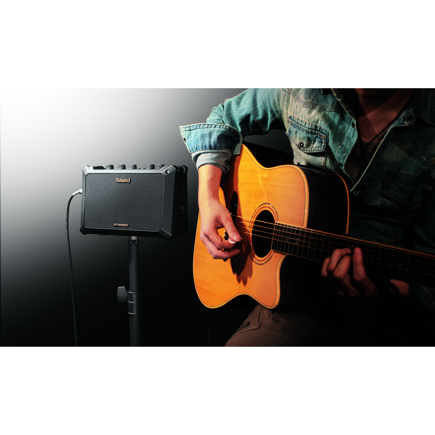 Roland Guitar Combo Amplifiers Roland MOBILE AC Combo Guitar Amplifiers