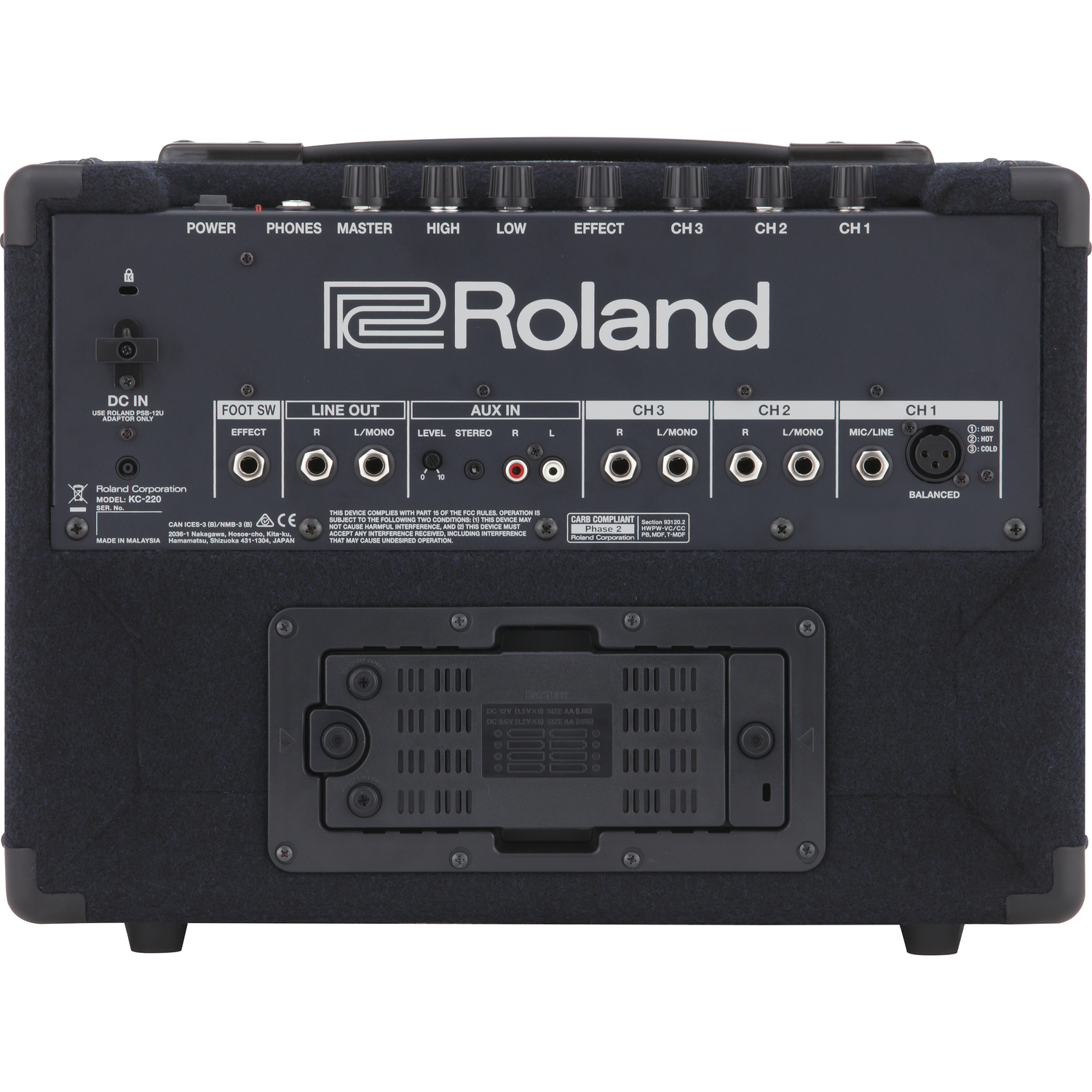 Roland Keyboard Amplifiers Roland KC-220 Battery Powered Stereo Keyboard Amplifier