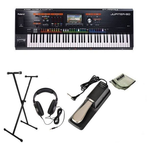 roland keyboard bundles roland jupiter-80 synthesizer pro bundle