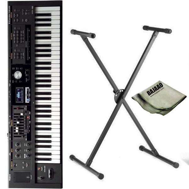 roland keyboard bundles roland vr-09 v-combo synthesizer keyboard with stand and polishing cloth