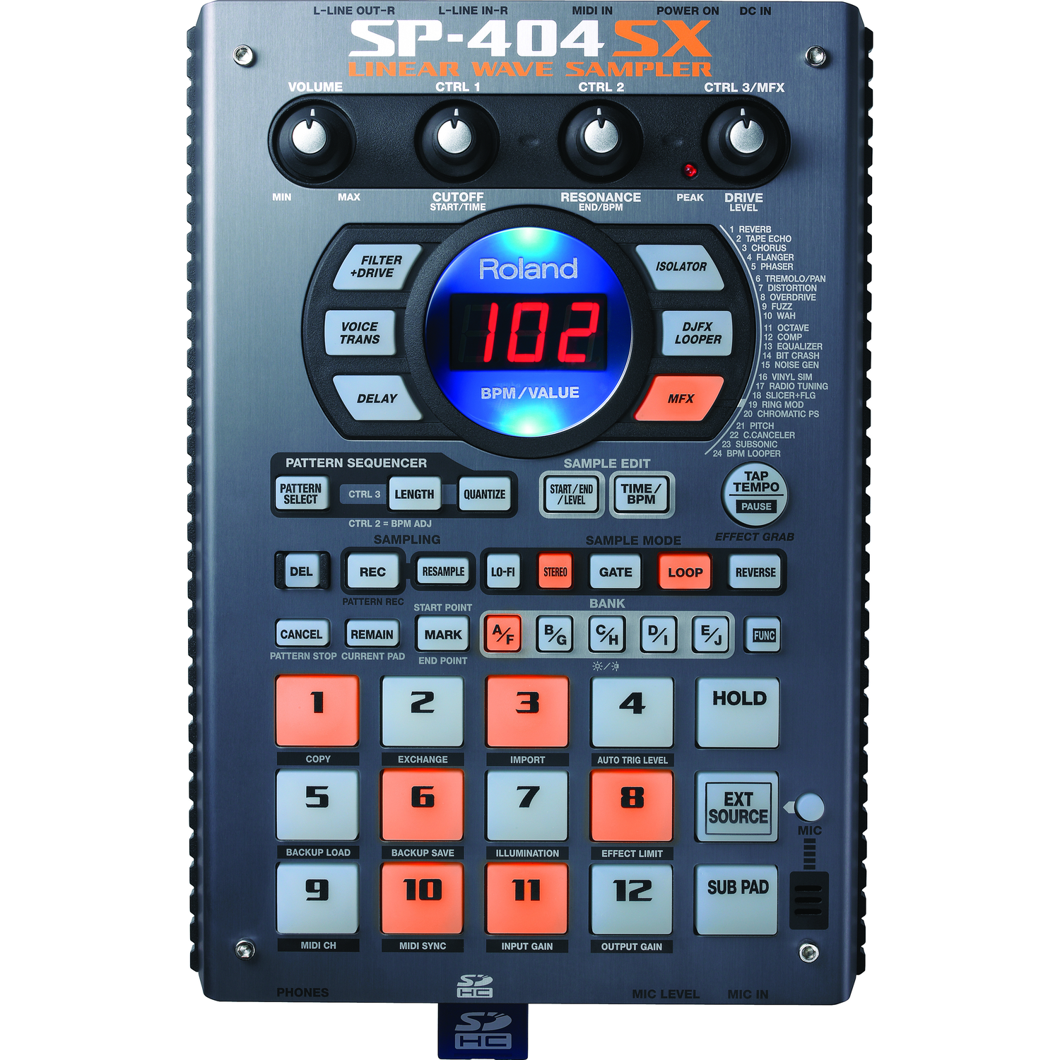 Roland Midi Interfaces Roland SP404SX Sampling Workstation