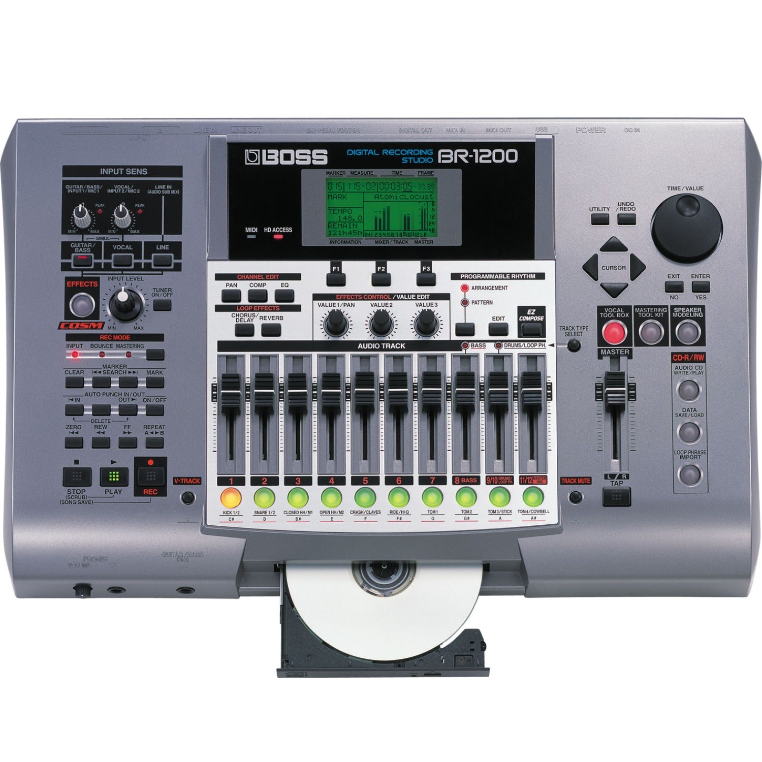 Roland Multitrack Recorders Boss BR-1200CD Digital Recording Studio