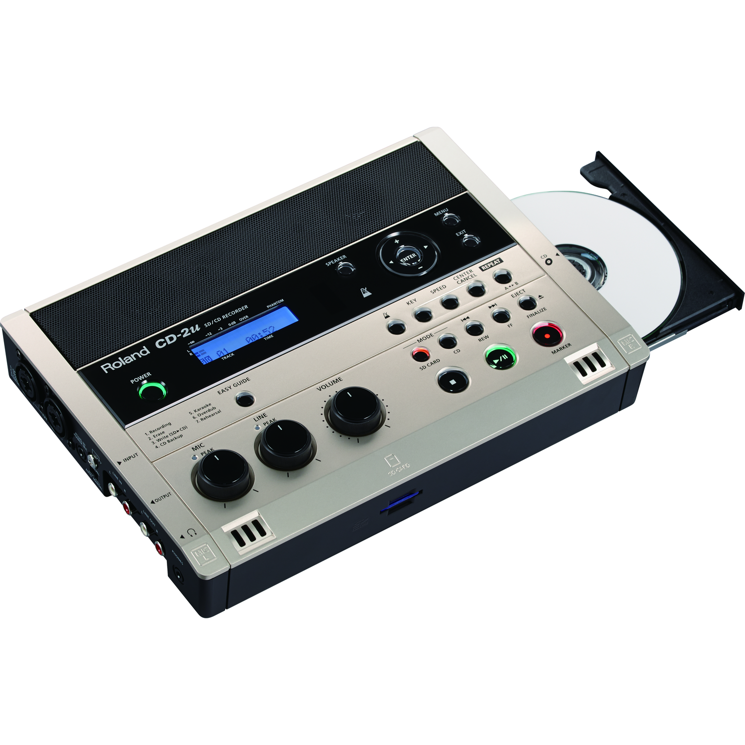 Roland Portable Field Recorders Roland CD-2u SD/CD Portable Field Recorder