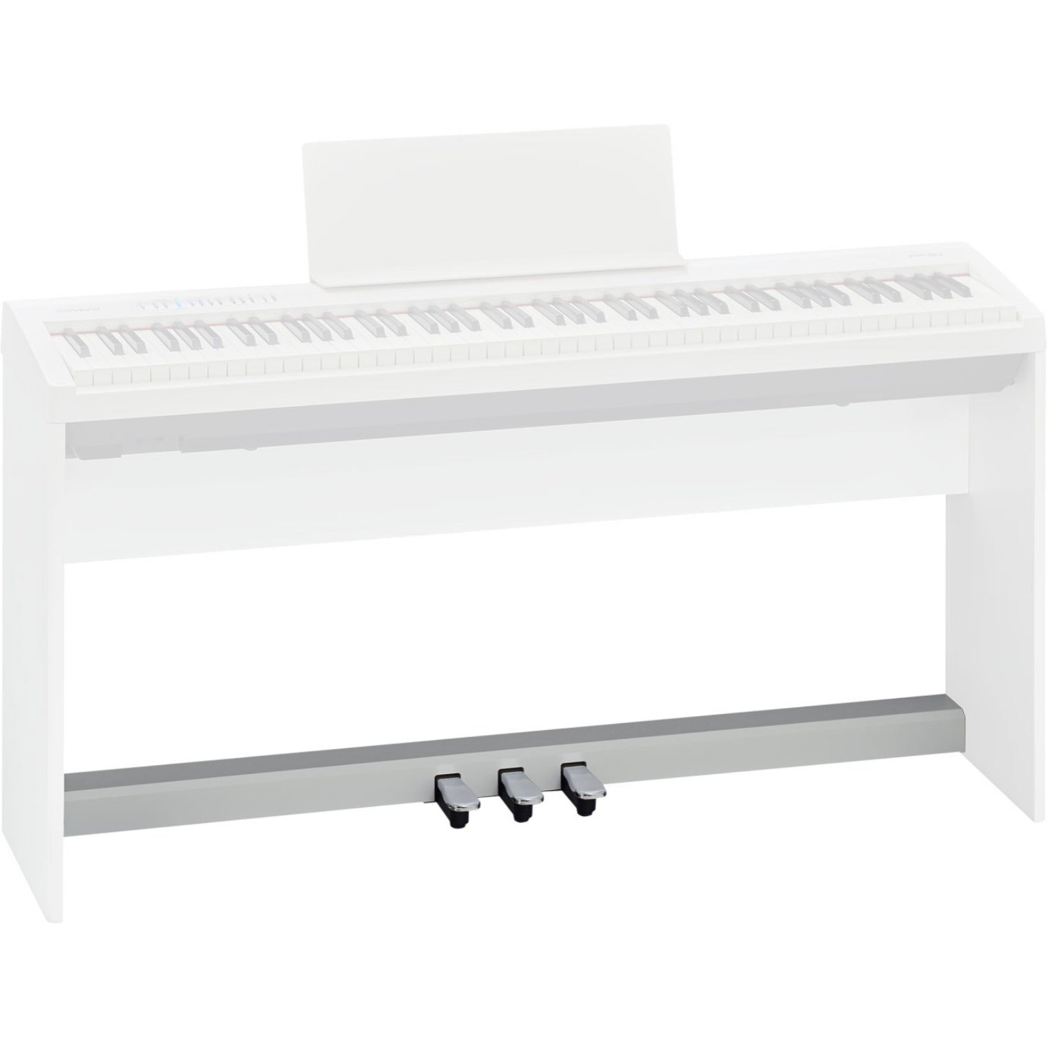 Roland Sustain Pedals White Roland KPD-70 3-Pedal Unit for FP-30 Digital Piano #color_white