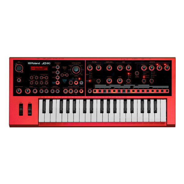 roland synthesizers red roland jd-xi crossover synthesizer #color_red