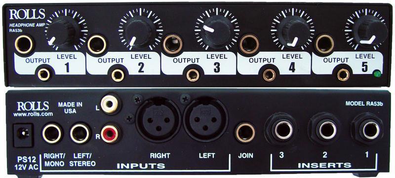 rolls headphone amplifiers rolls ra-53b