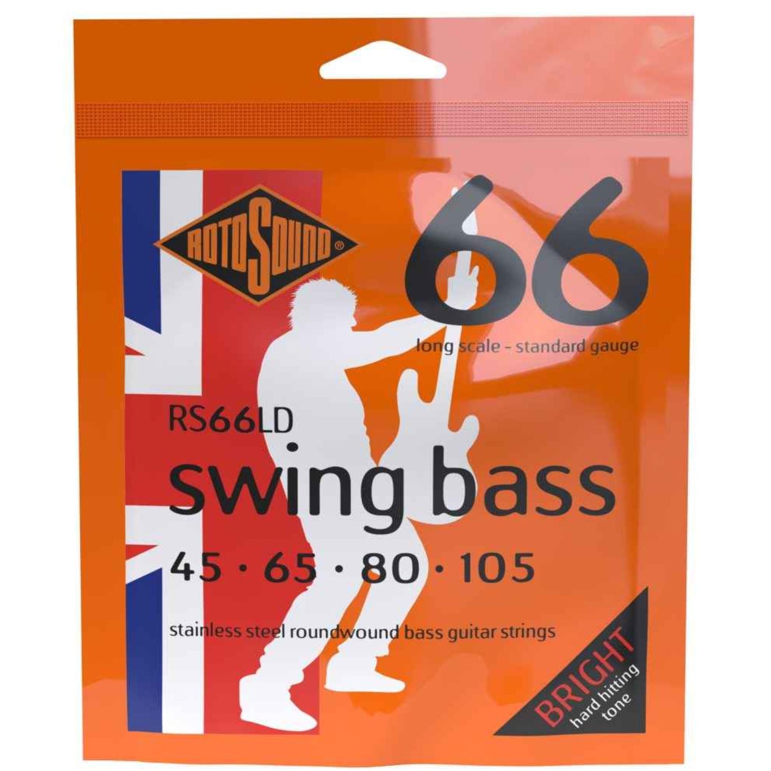 Rotosound Bass Guitar Strings Standard 045-105 Rotosound Swing Bass 66 Stainless Steel Bass Guitar String