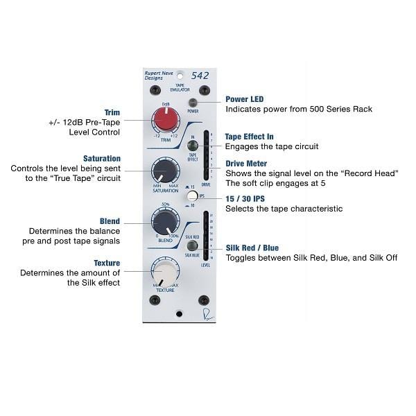 rupert neve designs signal processors rupert neve designs 542 tape emulator with silk