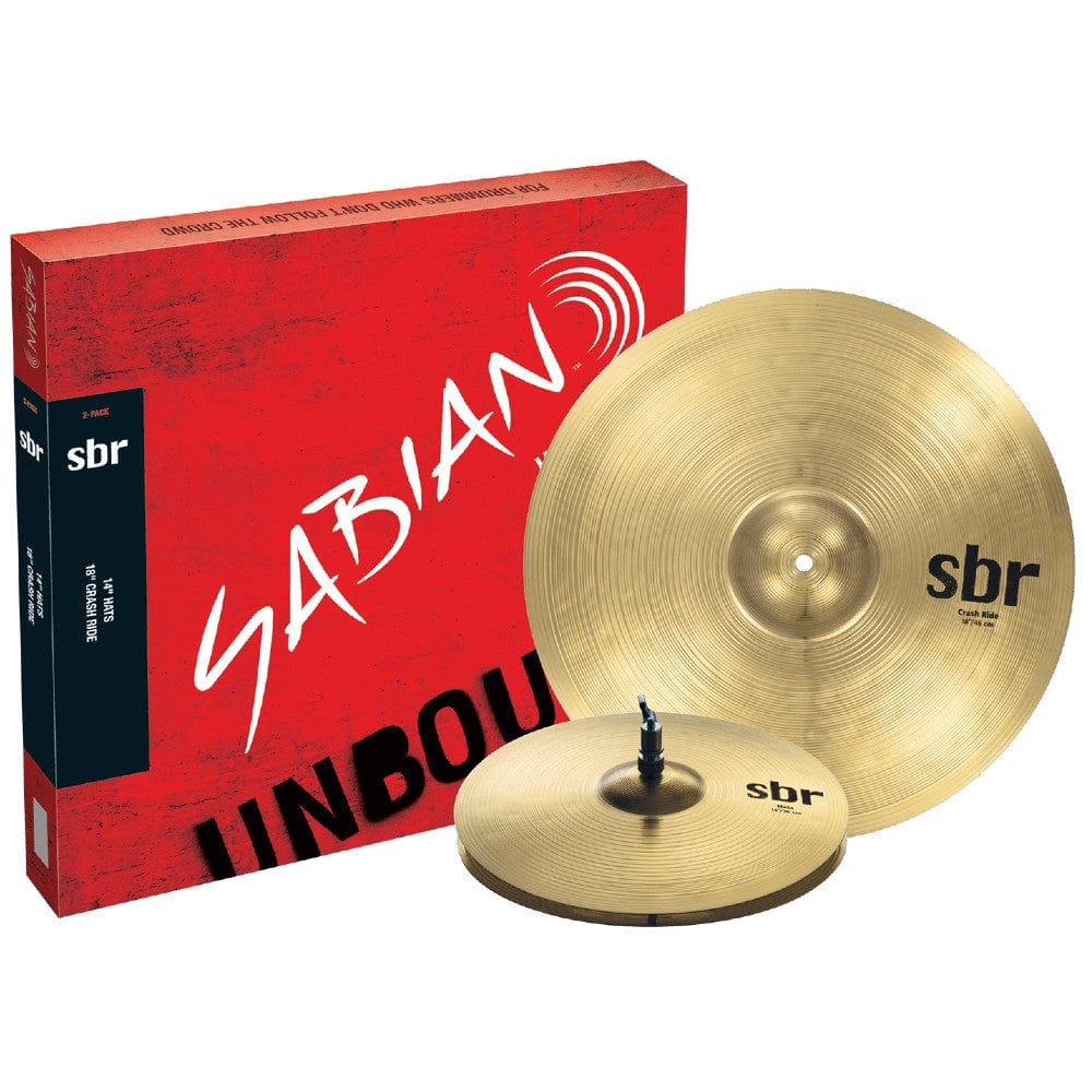 sabian cymbal packs sabian sbr 2 pack cymbal set