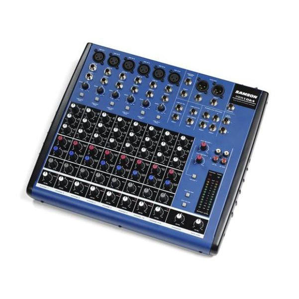 samson analog mixers samson mdr1064-10 channel audio mixer