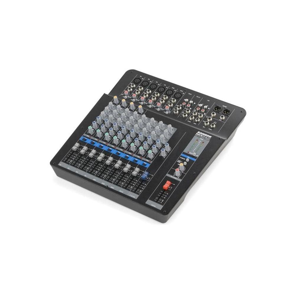 samson analog mixers samson mix pad mxp144 14-input analog stereo mixer