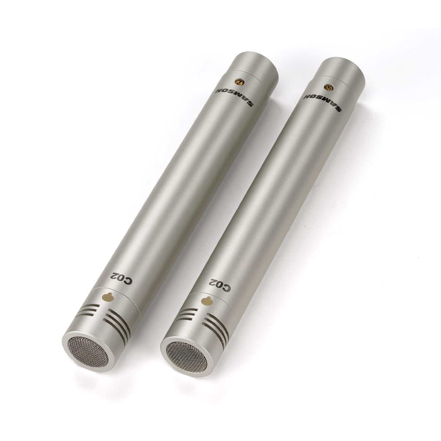 Samson Condenser Microphones Pair Samson C02 Pencil Condenser Microphones - Pair #quantity_pair