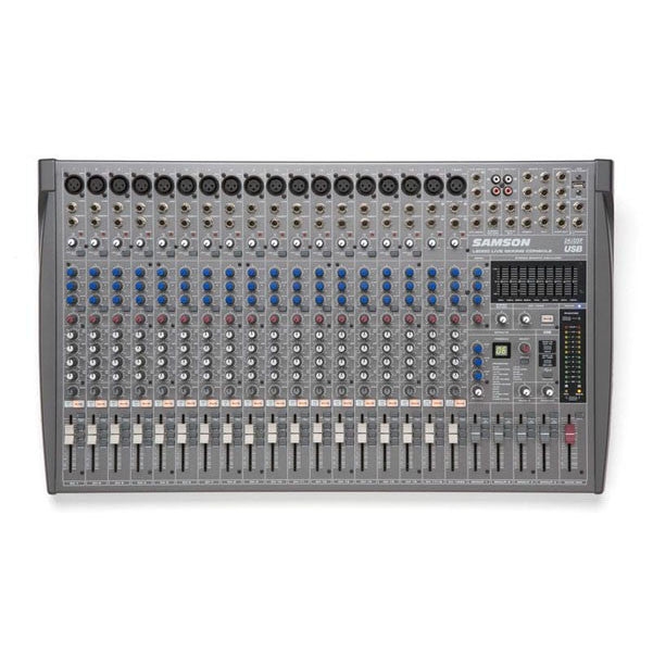 samson digital mixers samson l2000 20 channel 4 bus usb mixing console