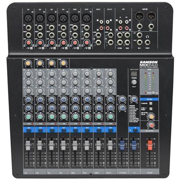 samson dj mixers samson mixpad mxp144fx analog stereo mixer