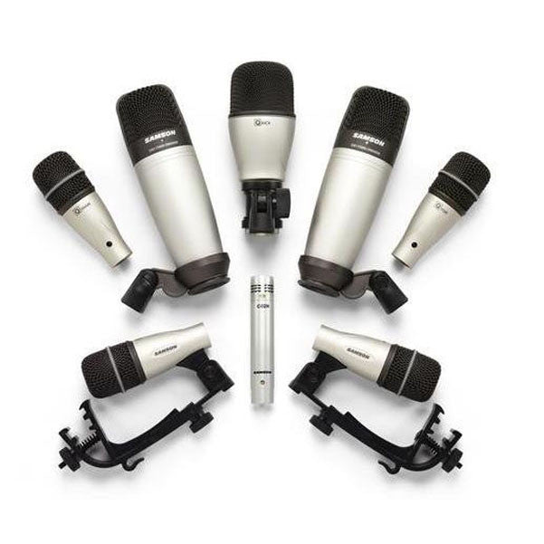 samson drumkit microphones samson dk8kit - 8-piece drum microphone set