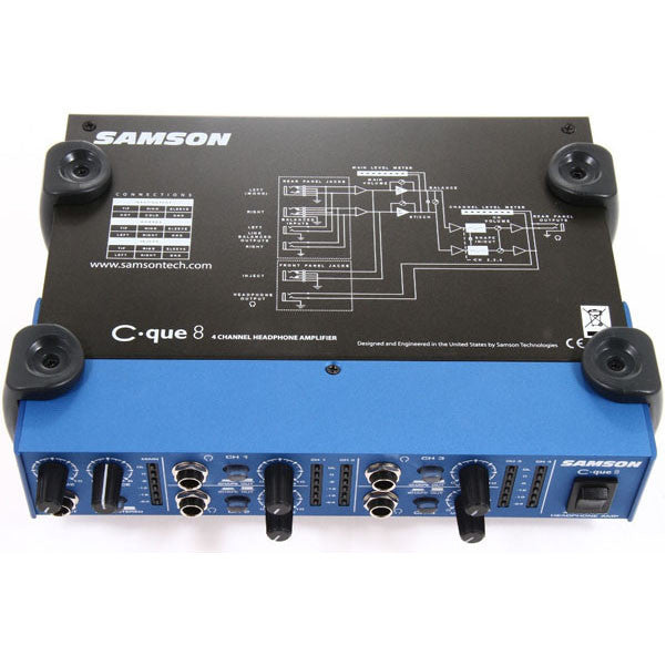 samson headphone amplifiers samson's c-que 8 headphone amplifier