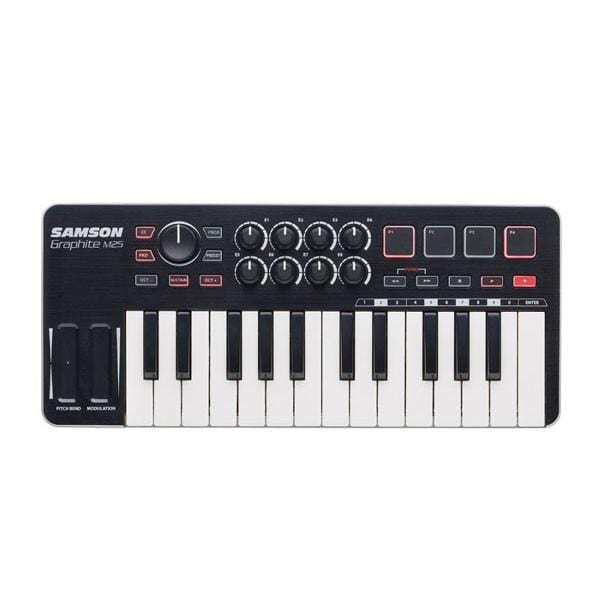samson midi keyboards samson graphite m25 mini usb midi keyboard controller