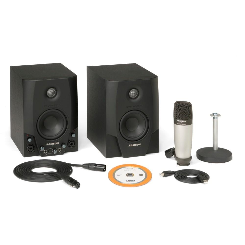 samson monitor speakers samson gt pro active studio monitors with c01 microphone
