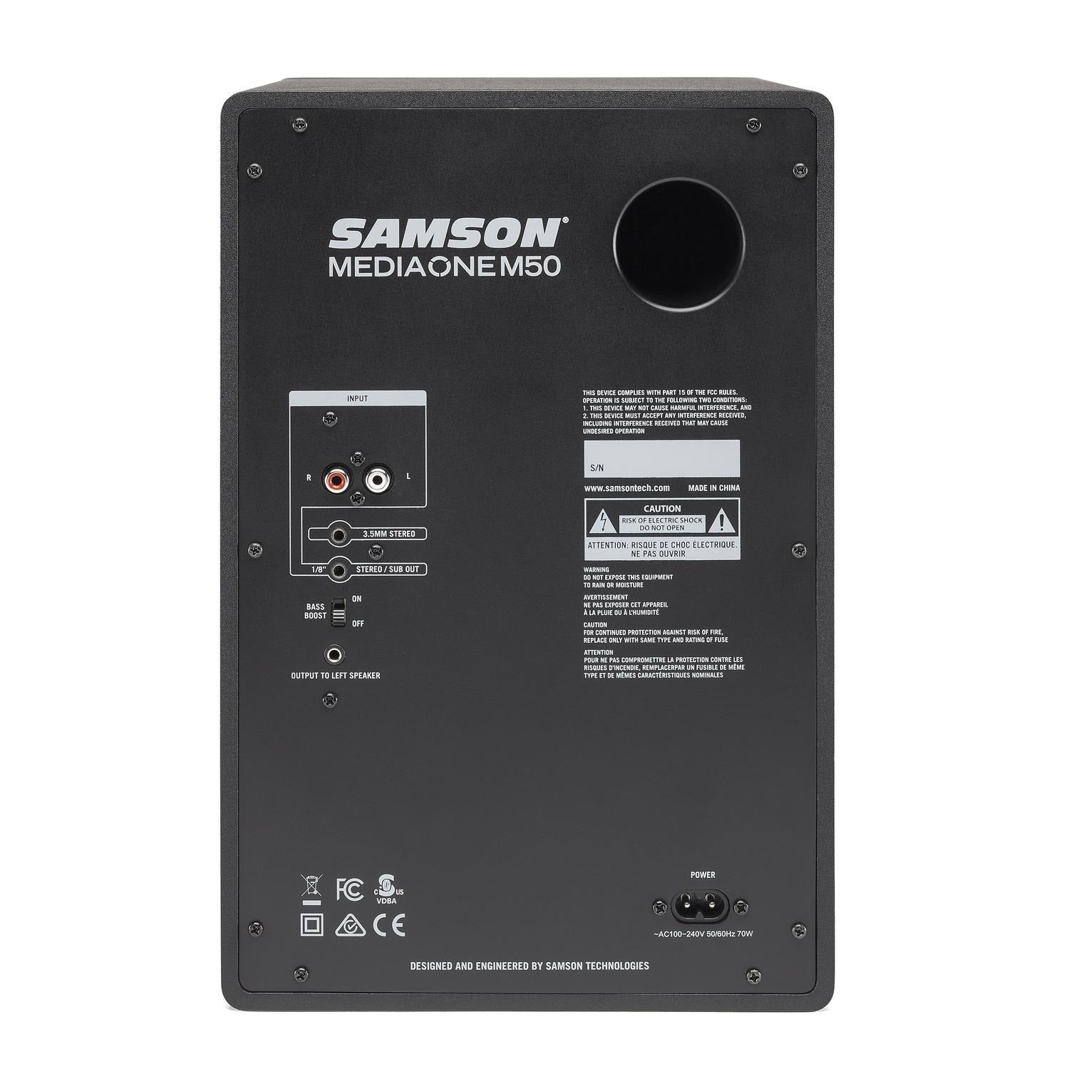 Samson Monitor Speakers Samson MediaOne M50 Powered Studio Monitors (Pair)