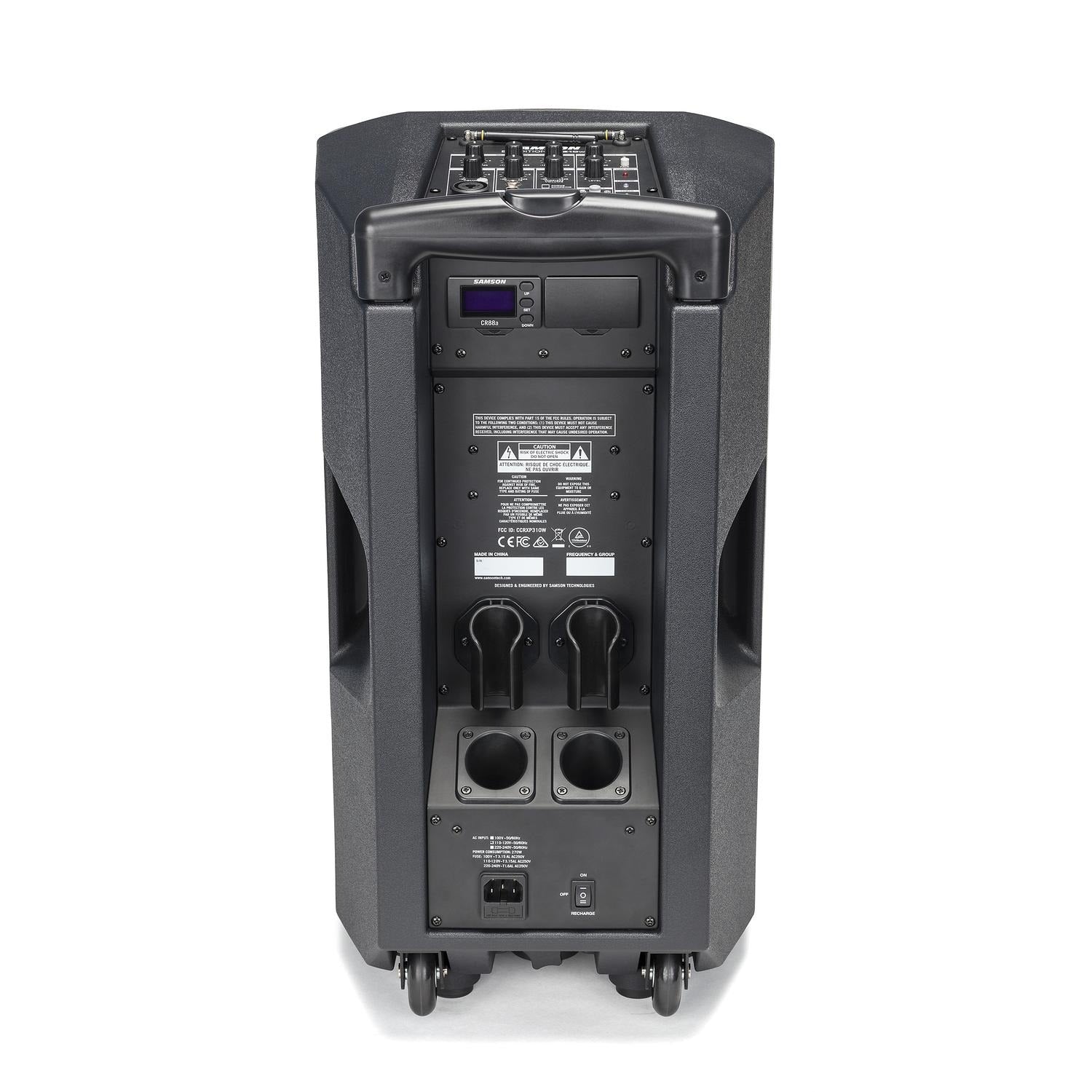 Samson Portable Pa Systems Samson Expedition XP310w Rechargeable Portable PA with Handheld Wireless System & Bluetooth