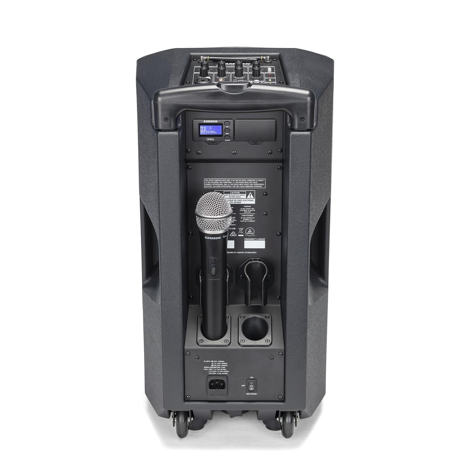 Samson Portable Pa Systems Samson Expedition XP310w Rechargeable Portable PA with Handheld Wireless System & Bluetooth