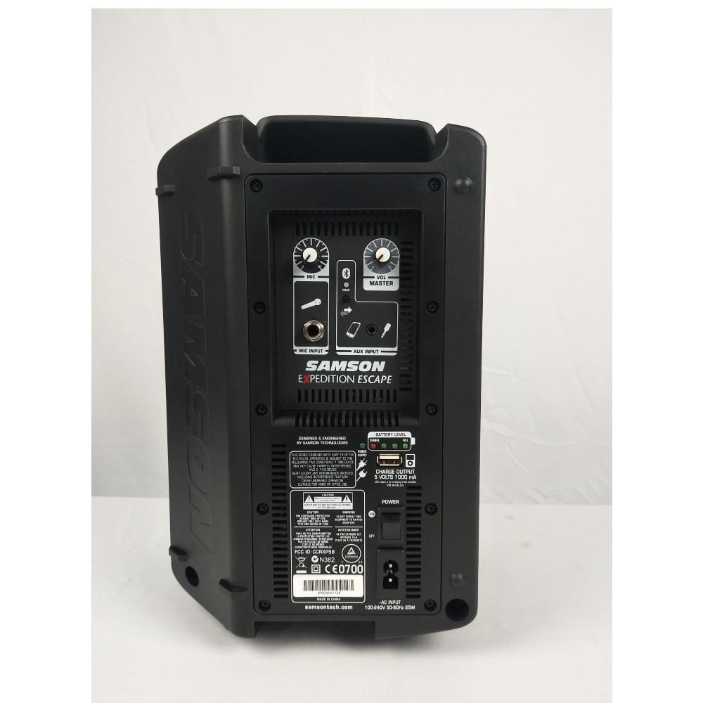 samson portable pa systems samson expeditionescape recharge speaker - open box b stock