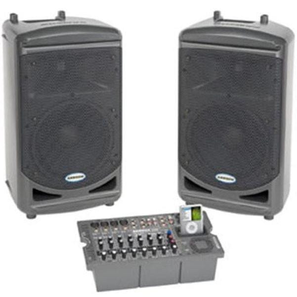 samson portable pa systems samson xp510i portable pa system with ipod dock