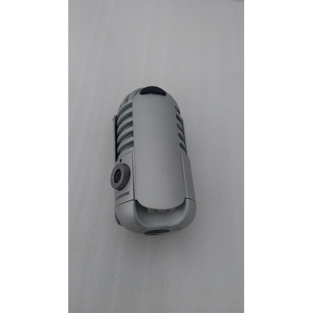 samson usb microphones 354866 samson meteor mic - usb studio microphone - brushed nickel - open box b stock