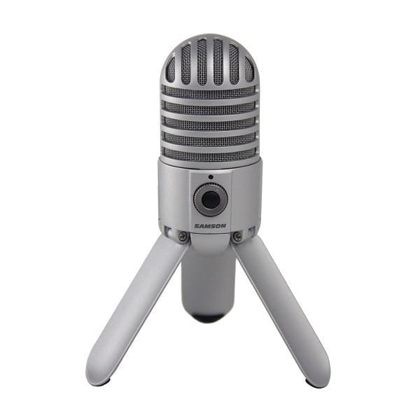 samson usb microphones brushed nickel samson meteor mic - usb studio microphone